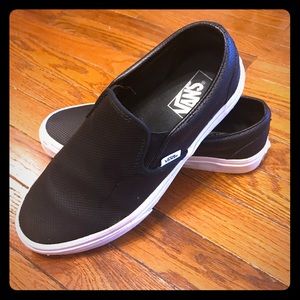 Vans Leather Perforated Slip-Ons